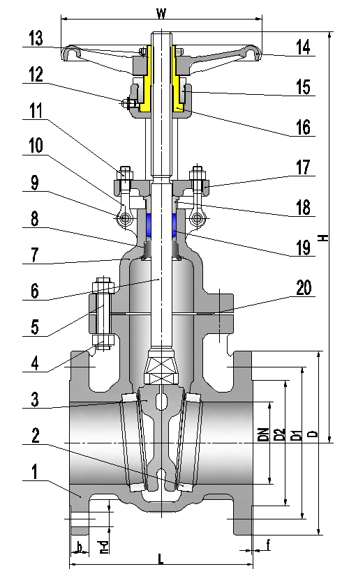 API600 OS&Y Cast Steel Gate Valve (2)