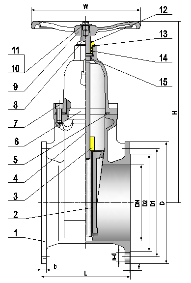 SABS 664 Ductile iron Gate Valve    (2)