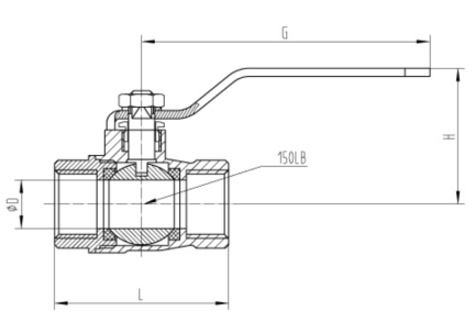 Bronze Ball valve