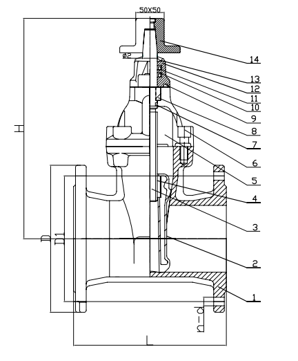 AWWA C509AWWA C515 Cast iron Gate Valve (2)